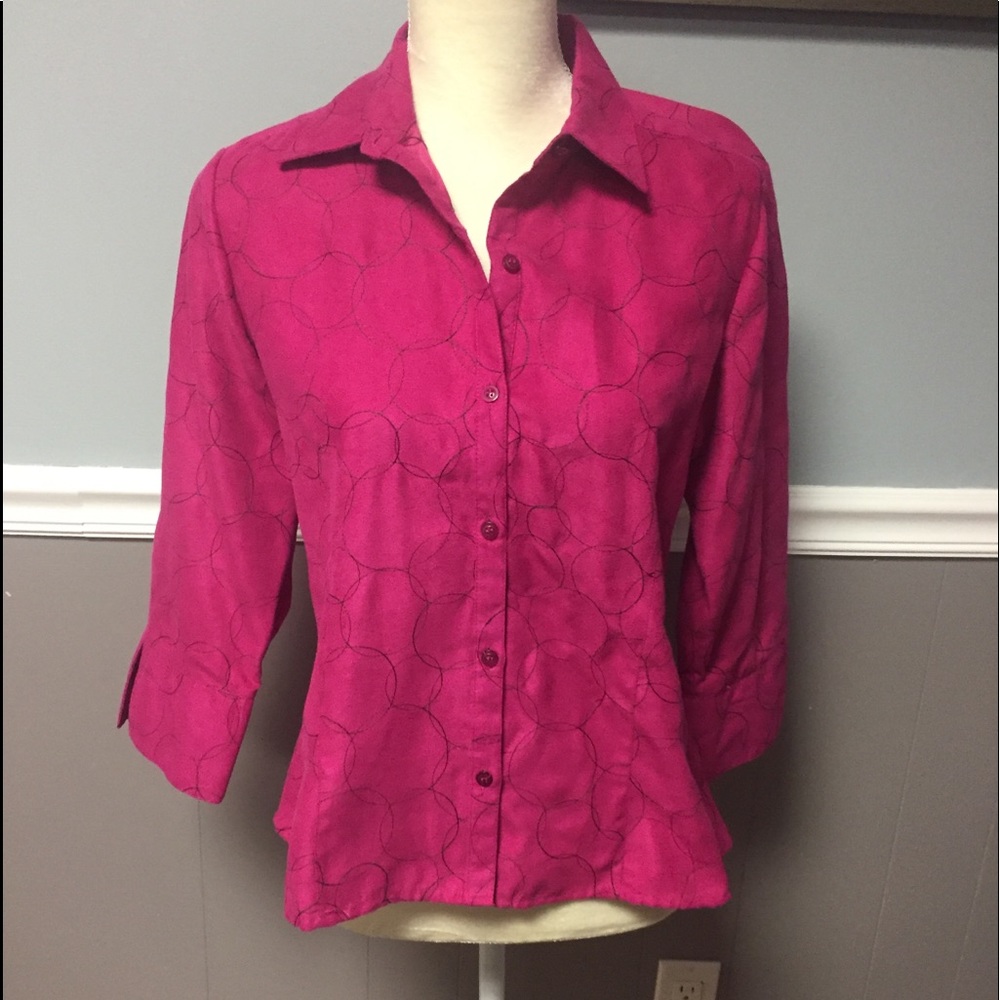 Sag Harbor Magenta Blouse - Picture 4 of 8